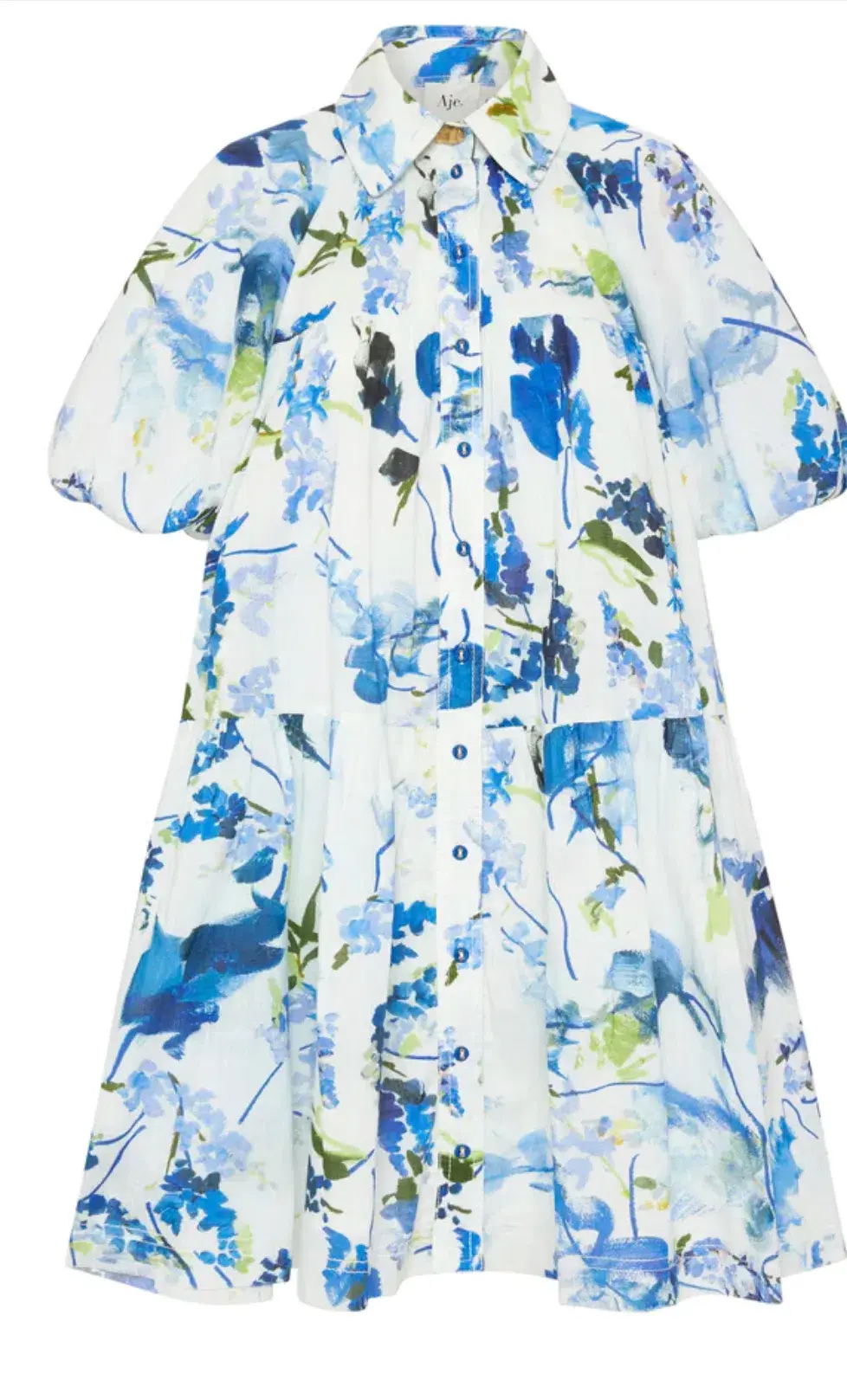 Aje Pablo Smock Mini Dress Blue AU 8 - Image 5