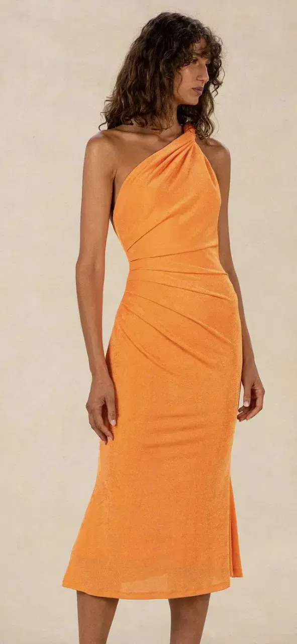 MISHA Slinky Dune Dress Orange Size 4 - Image 2