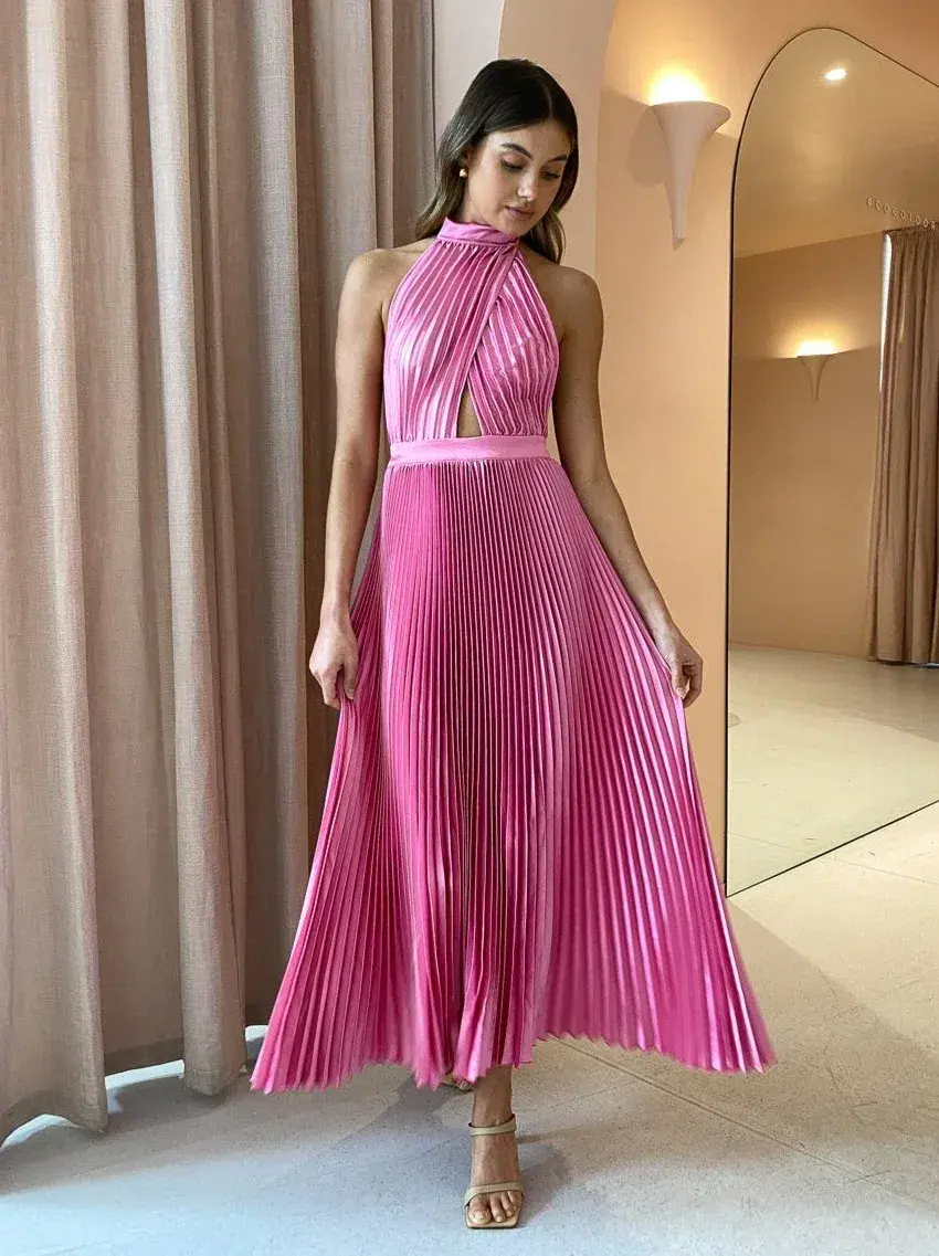 L'Idee Renaissance Gown Hot Pink Size 8 / S - Image 1