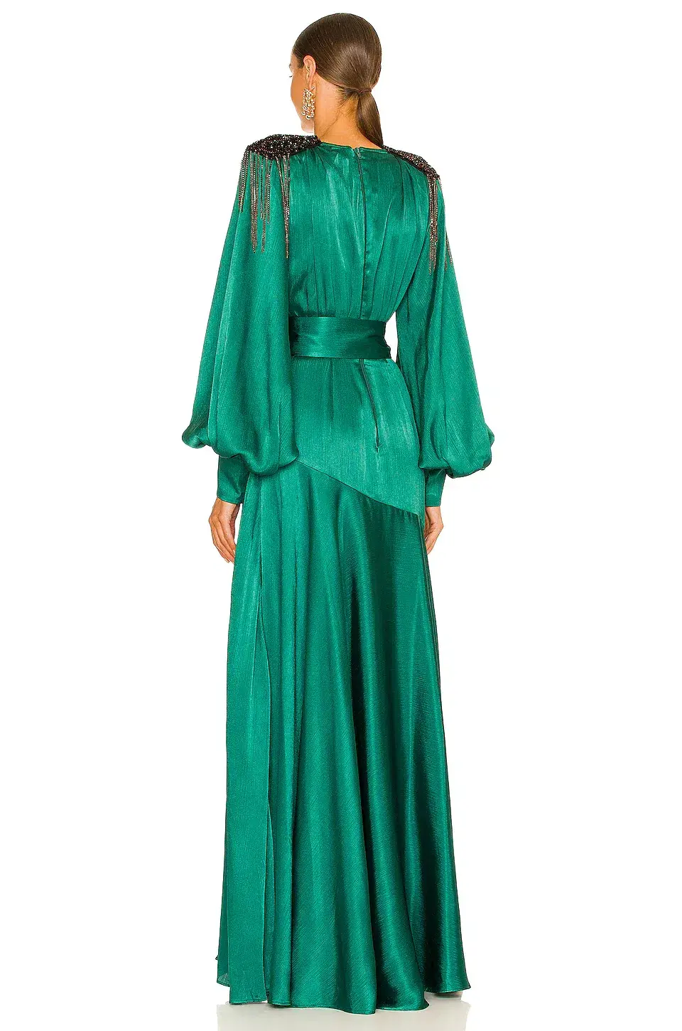 Bronx and Banco Carmen Gown Emerald Size XS / AU 6 - Image 3