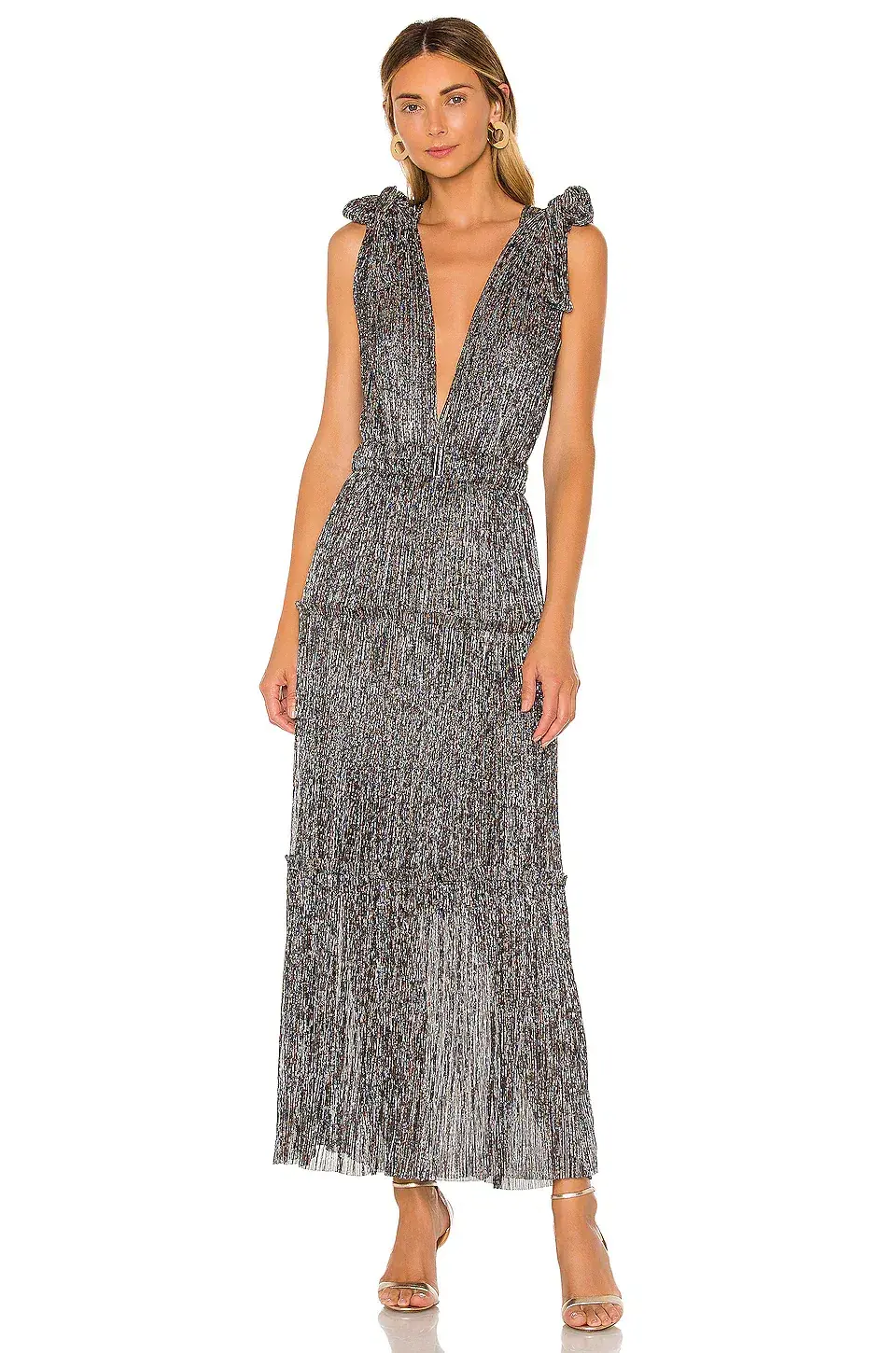 Sabina Musayev Helena Dress Silver/Multi Size XS / Au 6 - Image 1