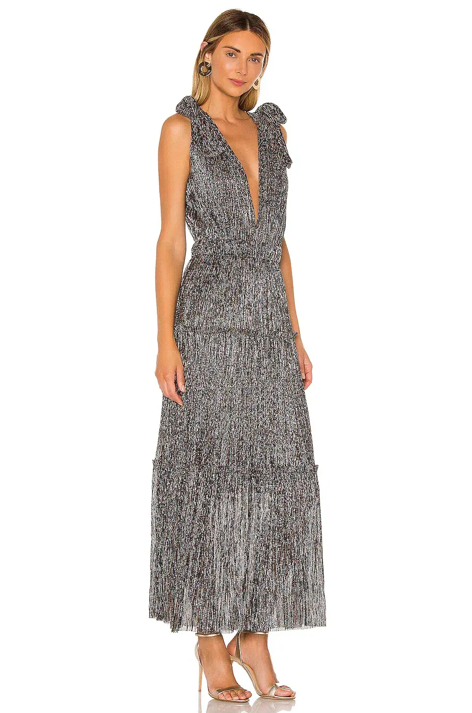 Sabina Musayev Helena Dress Silver/Multi Size XS / Au 6 - Image 3
