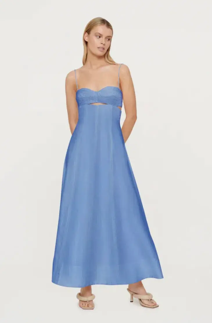Clea Florence Stitch Dress Marina Blue Size S / Au 8-10 - Image 1