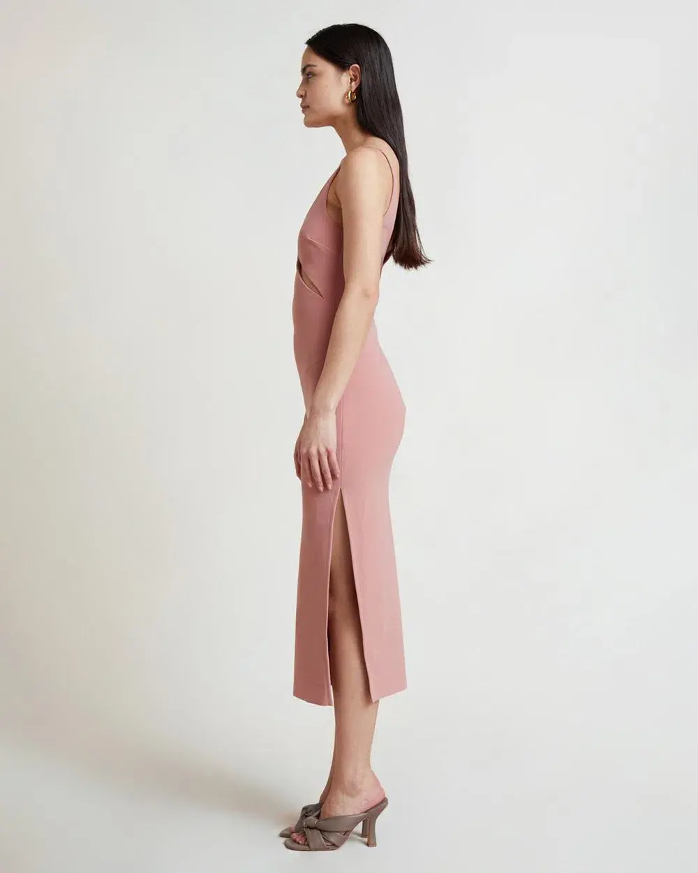 Bec & Bridge Livania Cut Out Midi Dress Grapefruit Size 8 / S - Image 2