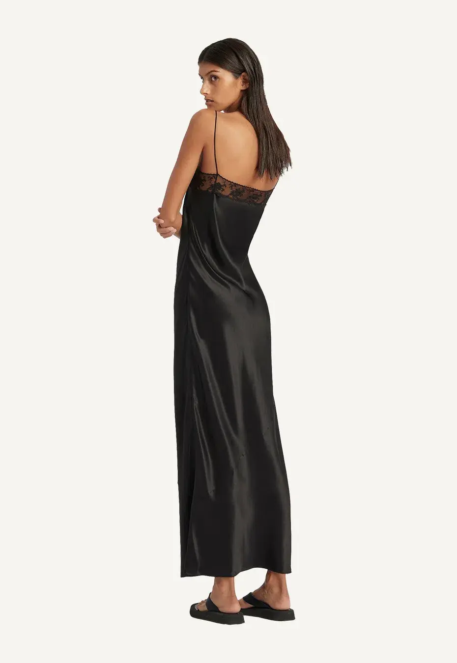 Sir the Label Willa Bias Midi Dress Black Size AU 10 - Image 2