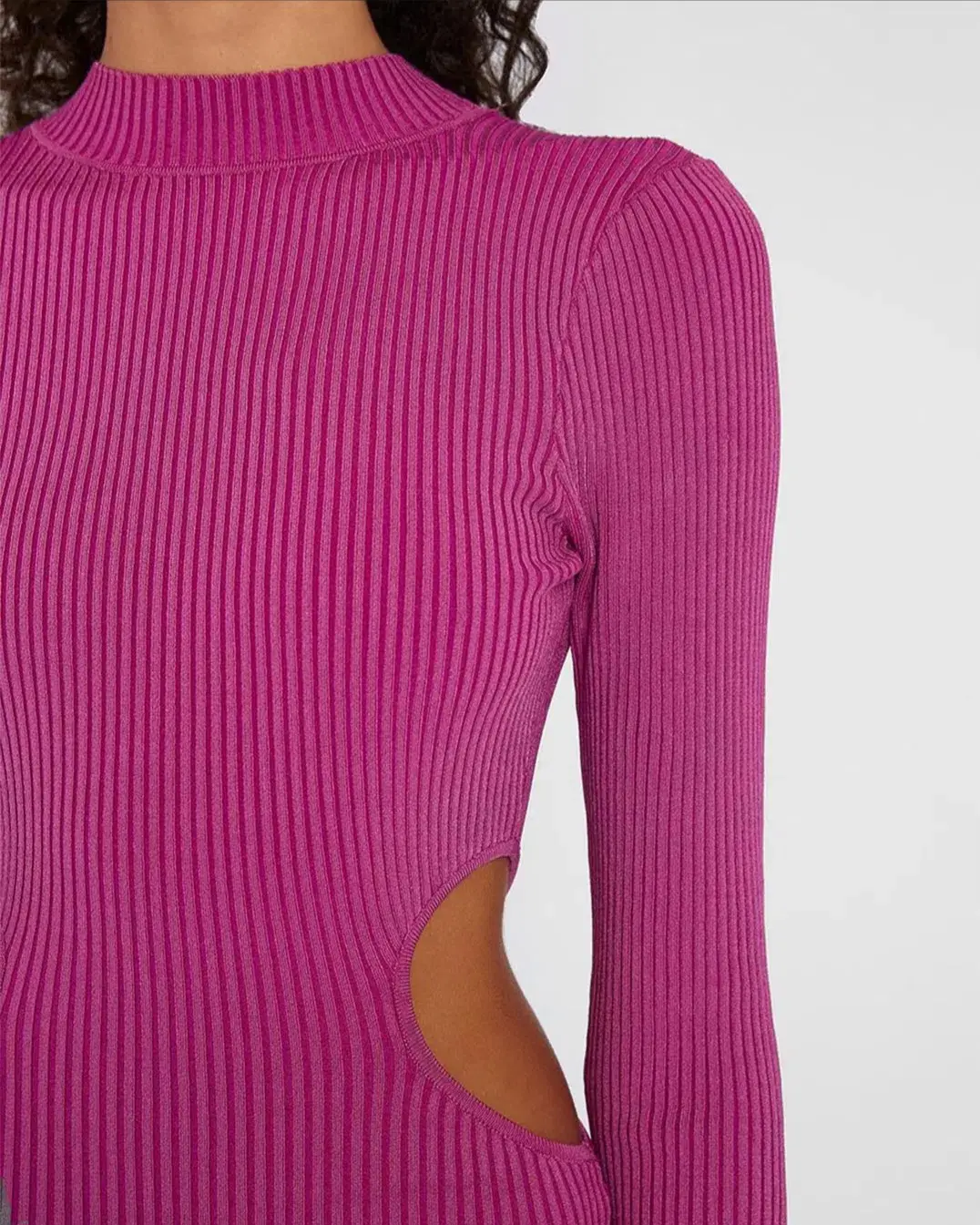 By Johnny Raine Knit Midi Dress Berry Size 10 - Image 4