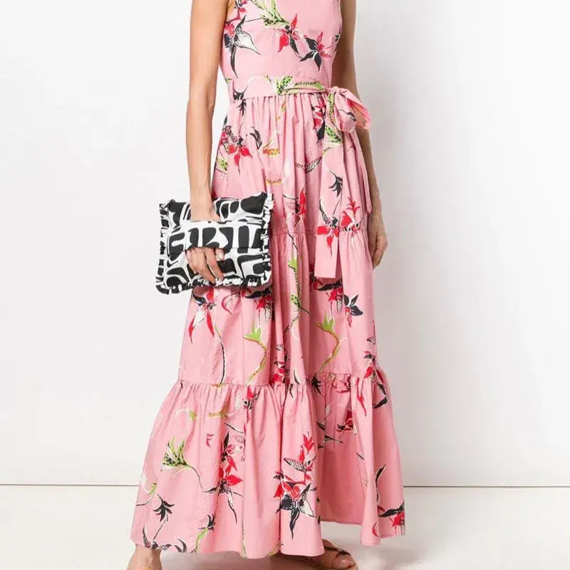 La DoubleJ Pellicano American-Print Cotton-poplin Maxi Dress Size L / AU 12 - Image 3