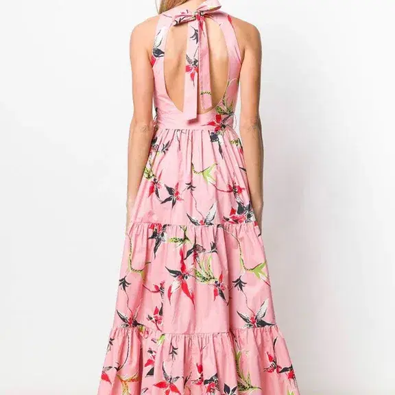 La DoubleJ Pellicano American-Print Cotton-poplin Maxi Dress Size L / AU 12 - Image 2