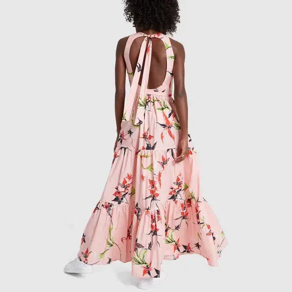 La DoubleJ Pellicano American-Print Cotton-poplin Maxi Dress Size L / AU 12 - Image 4