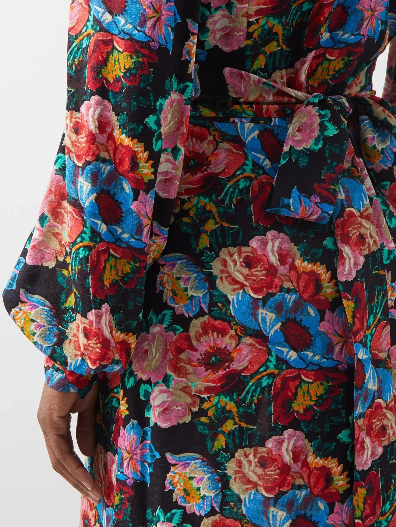 The Vampire’s Wife The Villanelle floral-print crepe dress Pink Size 14 - Image 2