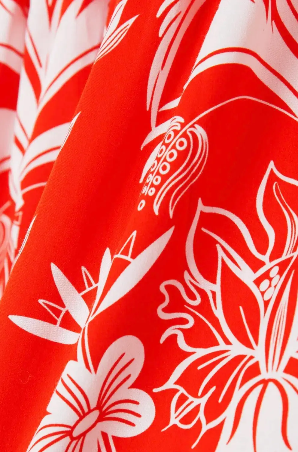 Borgo De Nor Ziggy Off The Shoulder Floral Print Mini Dress Red Size AU 8 - Image 7