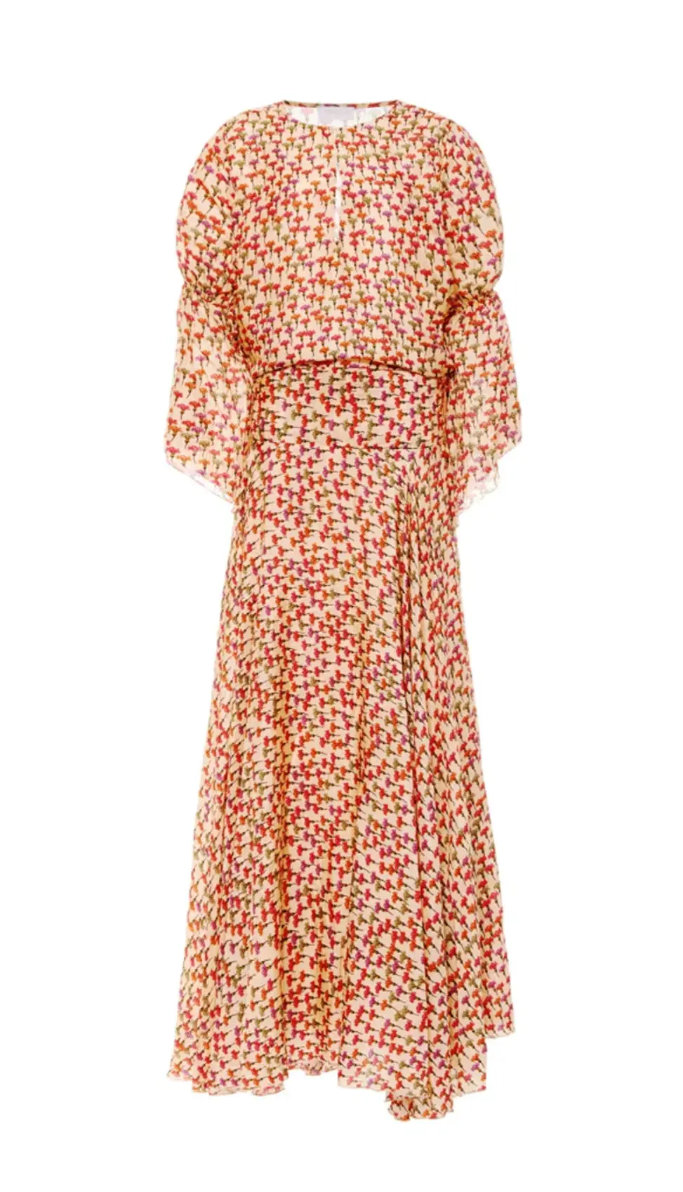 Eywasouls Malibu Claire Smocked Chiffon Maxi Dress Floral Size 8 - Image 5