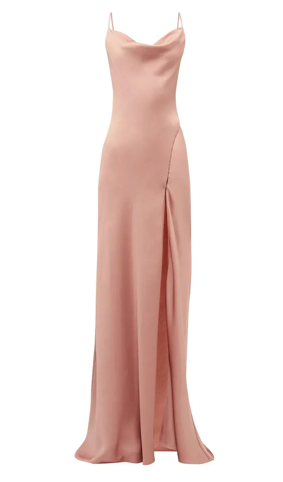 Jonathan Simkhai Satin Maxi Slip Gown Rose Size S (AU 8) - Image 6
