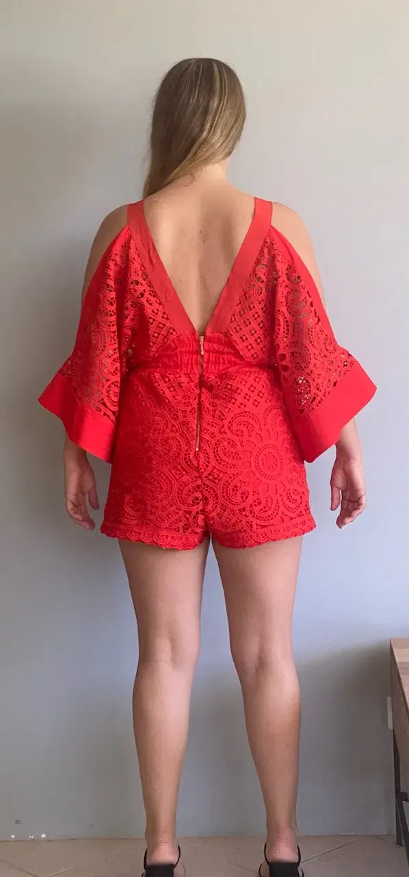 Alice McCall Keep Me There Playsuit Red Size 10 - Image 3