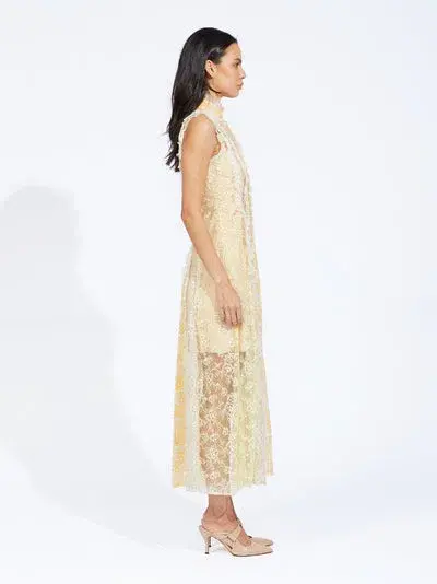 Alice McCall Oh! You Pretty Thing Midi Dress Yellow Size 6 - Image 2