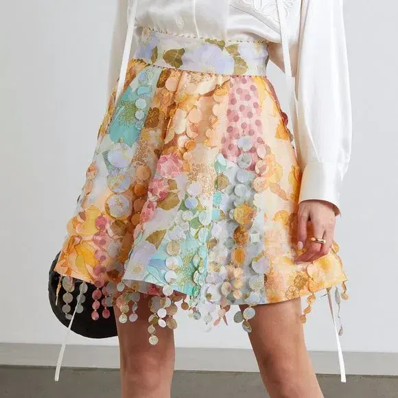 Zimmermann Tempo Patch Mini Skirt Print Size 1 / Au 10 - Image 2