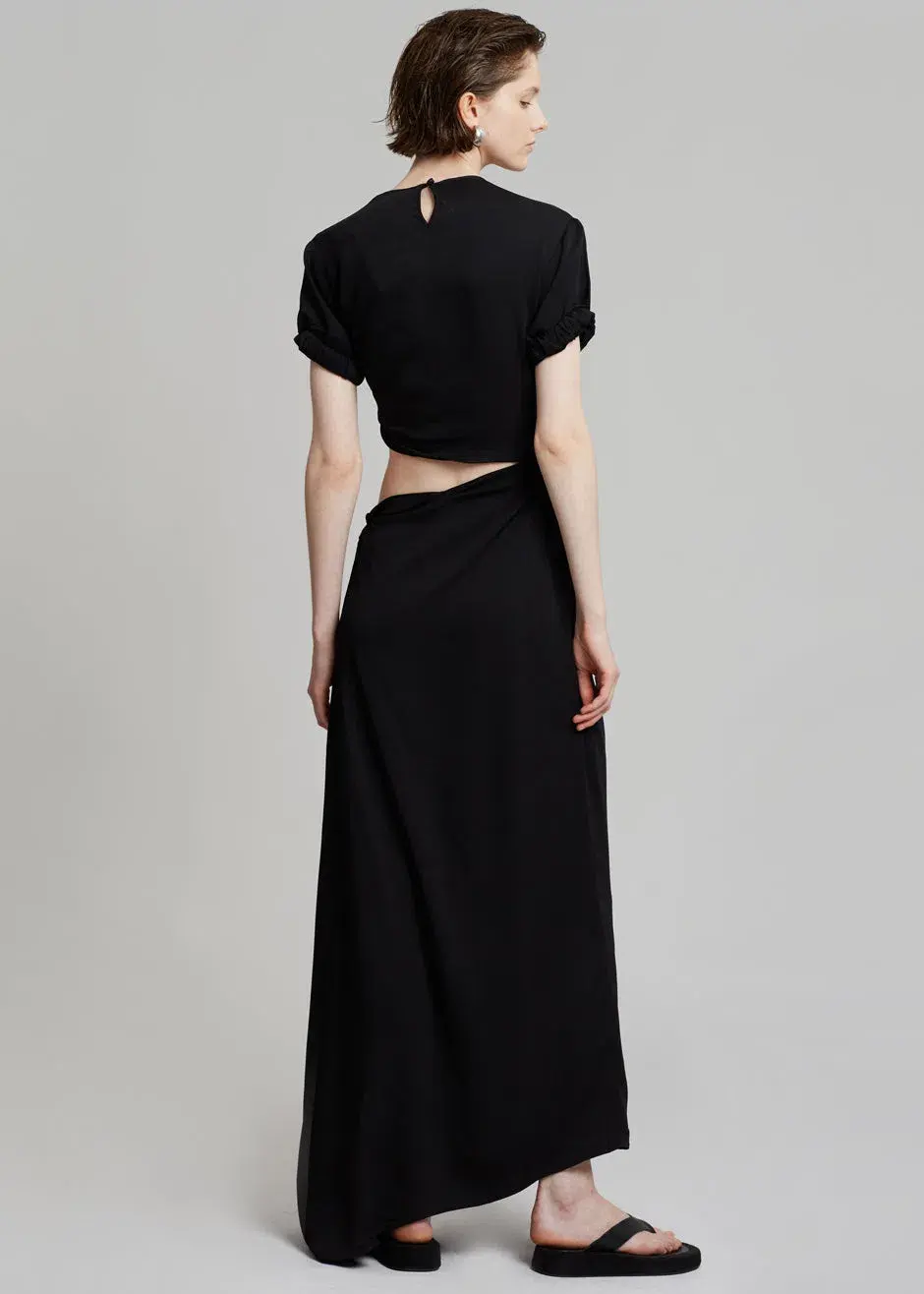 Christopher Esber Roll Sleeve Tee Dress Black Size 6 / XS - Image 3