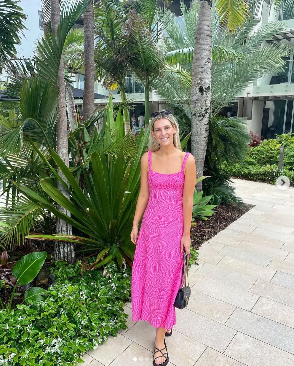 Kookai Athena Strap Dress Pink Size 8 - Image 2