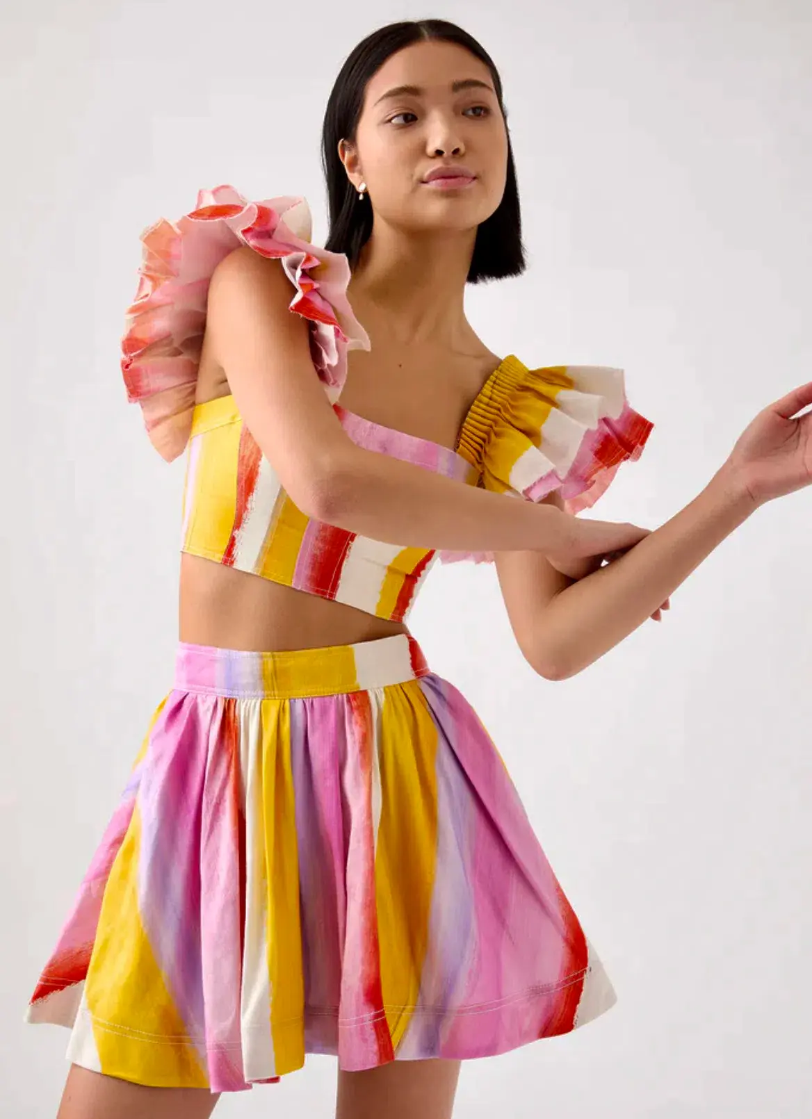 Aje Imagination Mini Skirt and Top Set Multi Size 8  - Image 2