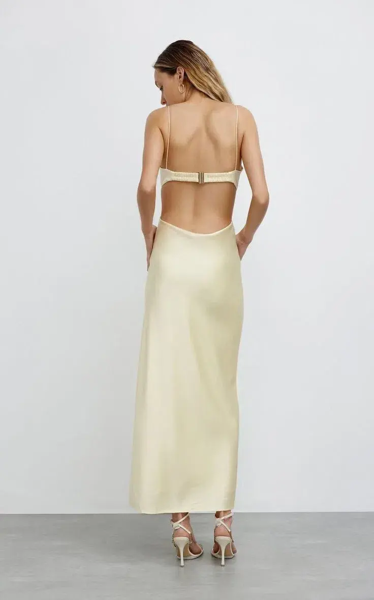 Significant Other Jacy Dress in Butter Yellow Size 8 - Image 5
