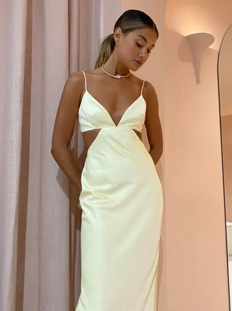 Significant Other Jacy Dress in Butter Yellow Size 8 - Image 2