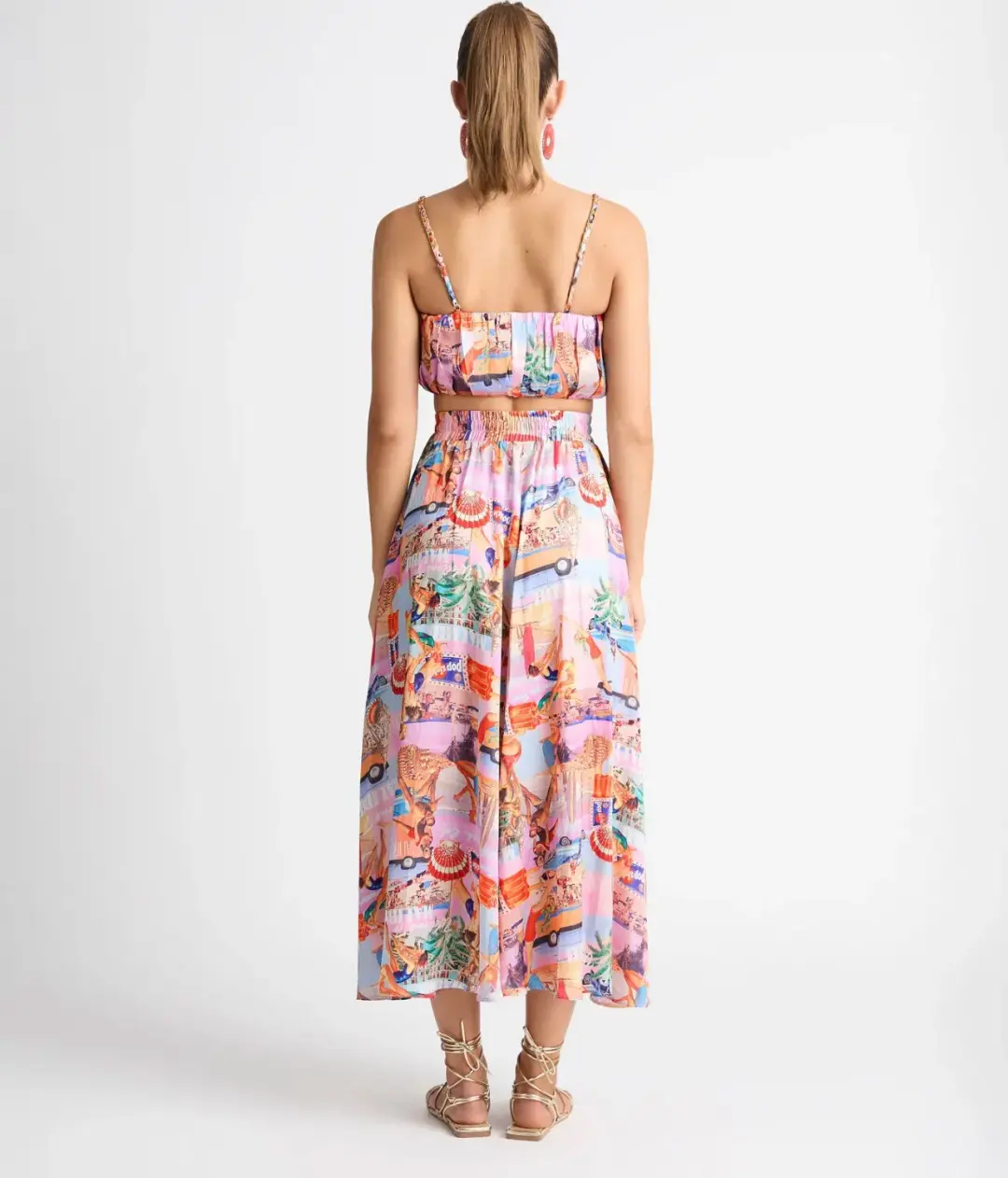 Sheike Malibu Dreaming Crop and Skirt Print Size 6 for rent on The Volte - main image