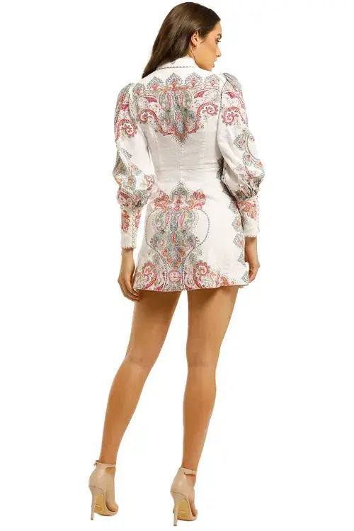 Zimmermann Ninety Six Shirt Mini Dress Multi Size 1 / AU 10 - Image 5