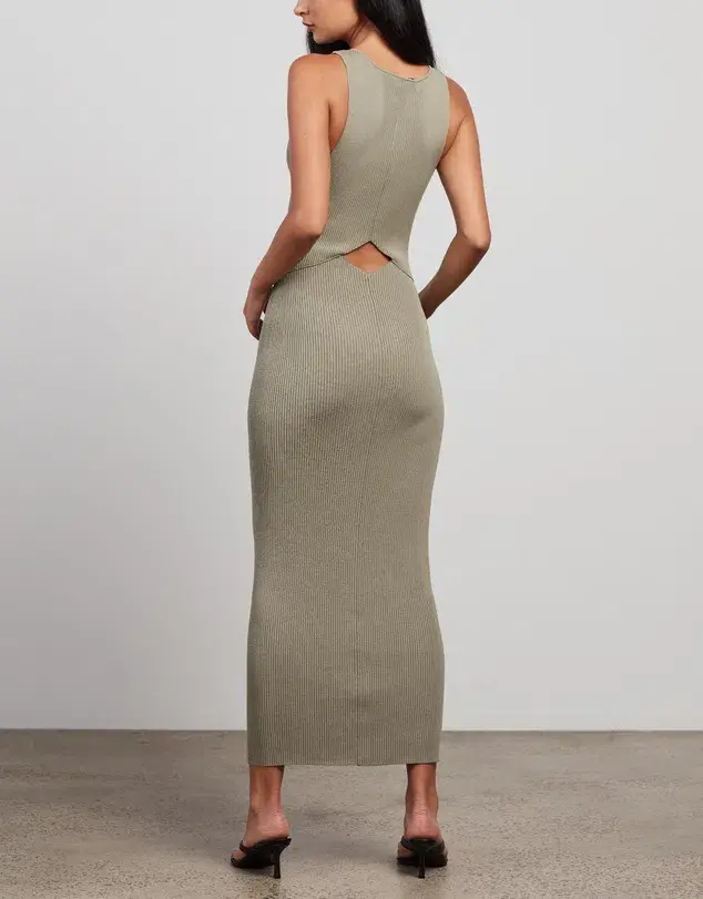 Bec & Bridge Versailles Knit Midi Green Size AU 8 - Image 1