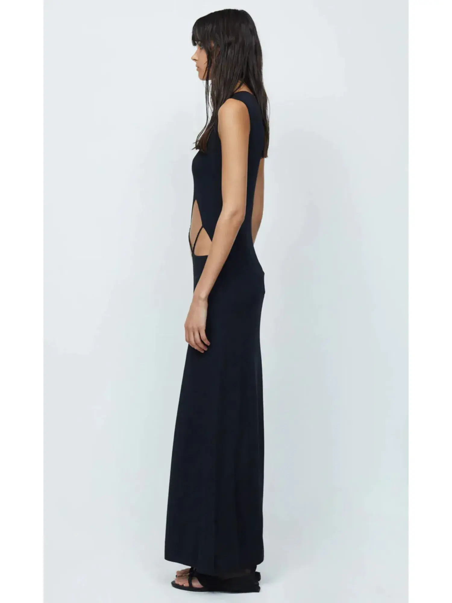 Bec & Bridge Skylar Suspend Knit Maxi Black Size AU 6 - Image 2