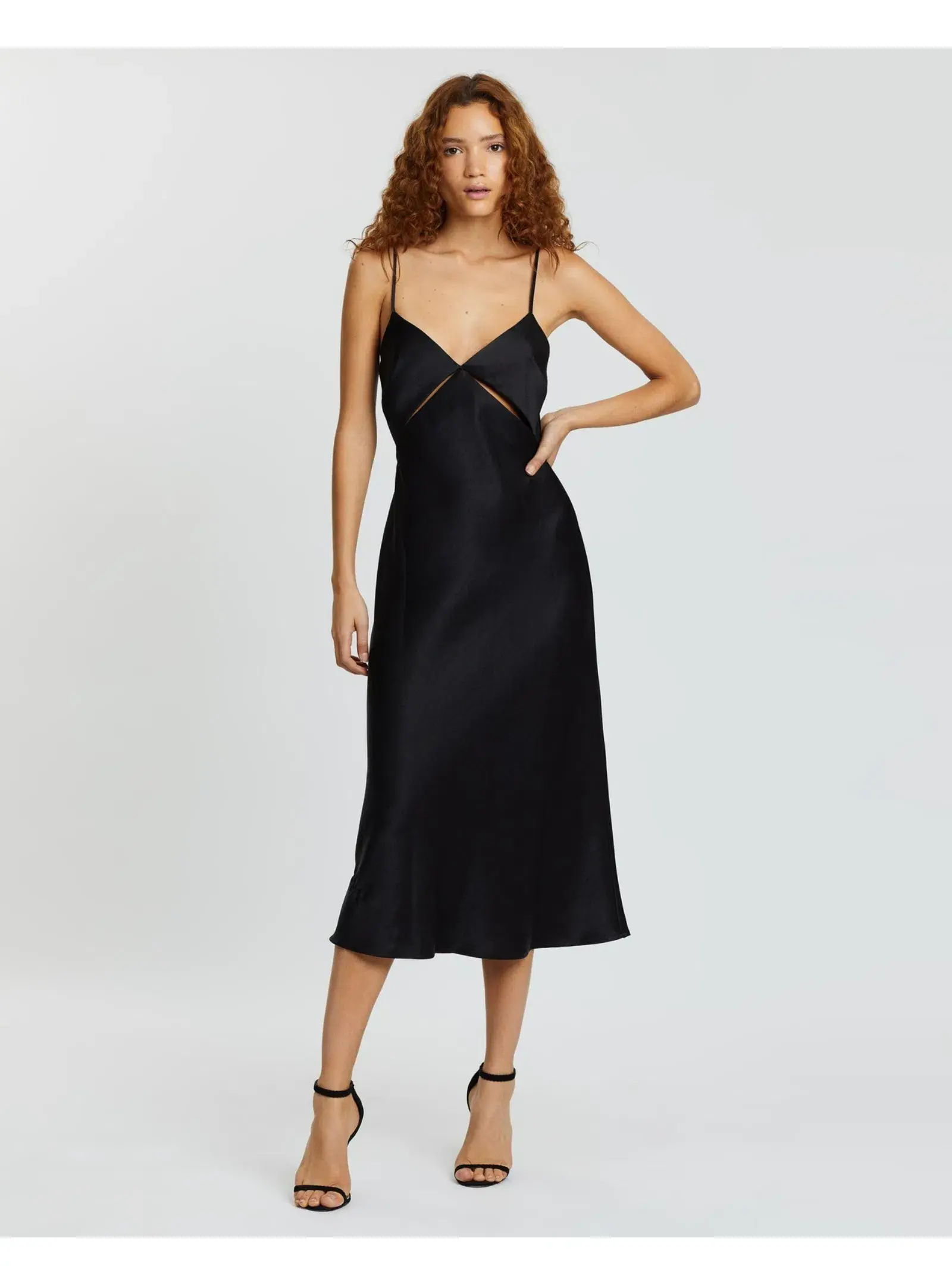 Bec & Bride Mila Midi Dress Black Size AU 6 - Image 2