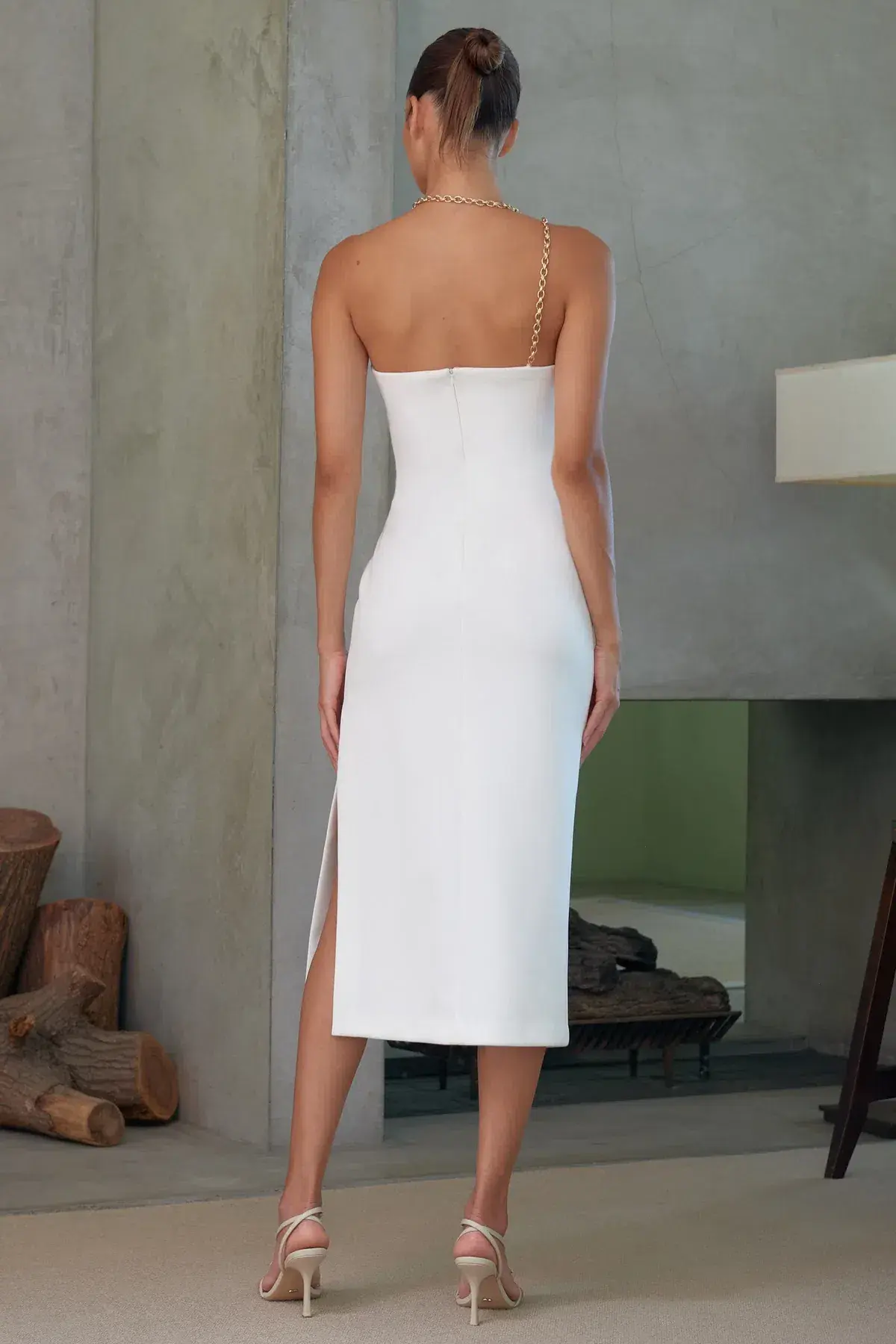 Misha Demetria Dress White Size 8 - Image 2