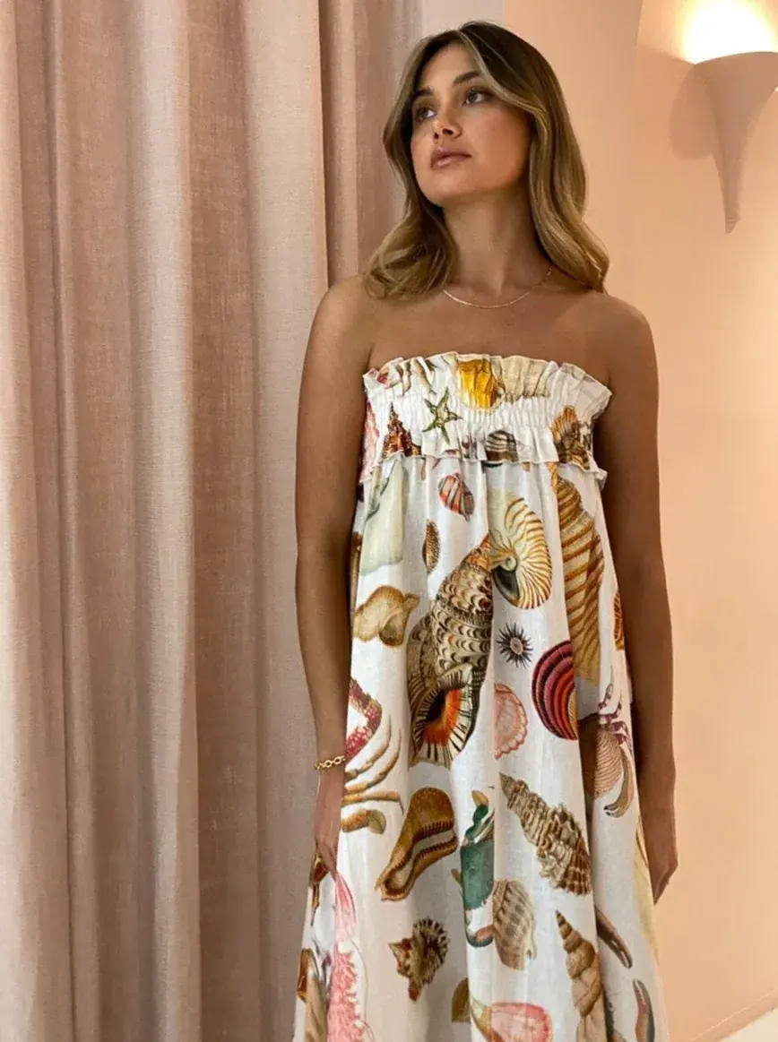 Alemais Atlantis Skirt Dress Print White Size AU 10 - Image 2