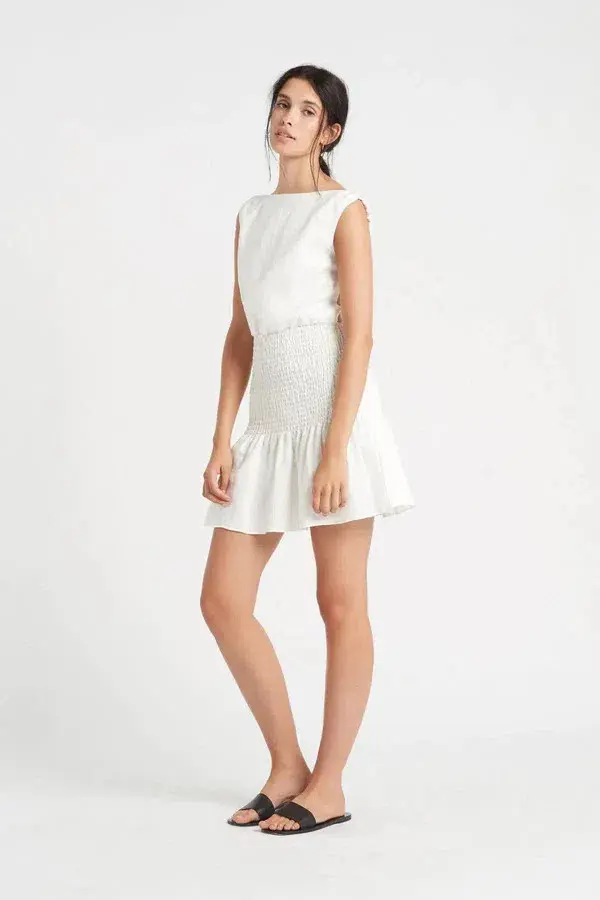 Sir the Label Lorena Dress White Size 1 for rent on The Volte - main image