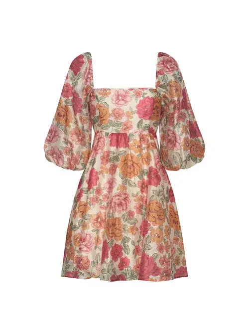 Kivari Camela Mini Dress Floral Size AU 16 - Image 4