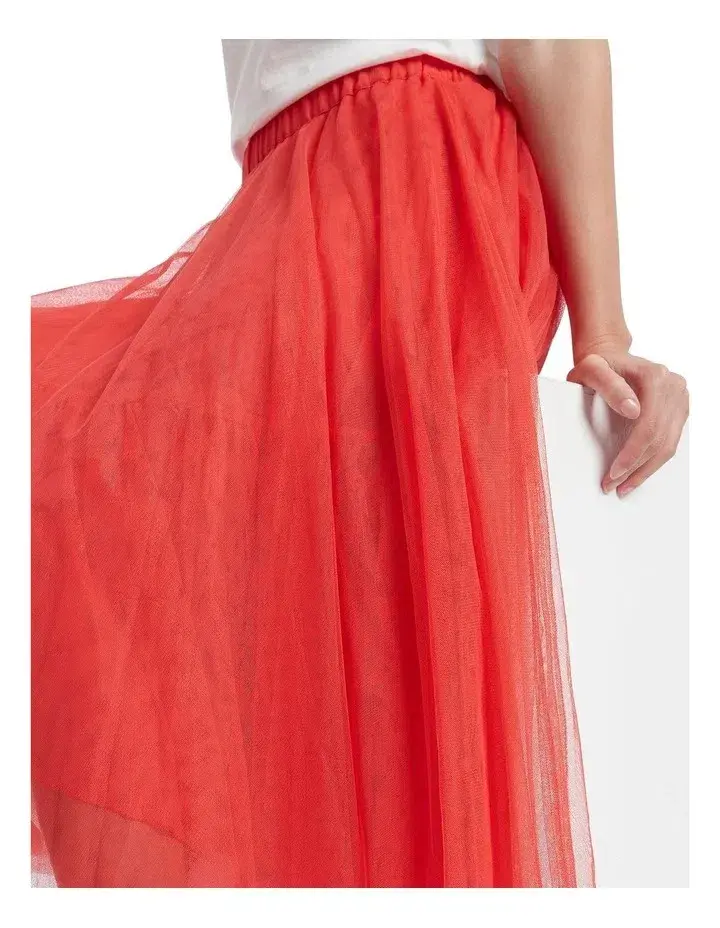 Marcs Tulle Skirt Pink Coral Size AU 14 - Image 2
