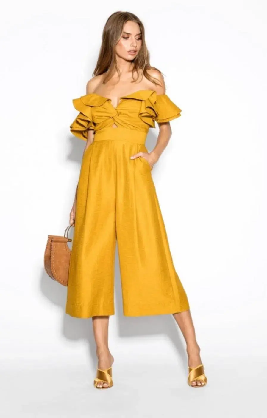 Sheike Jumpsuit Yellow Size AU 16 - Image 1