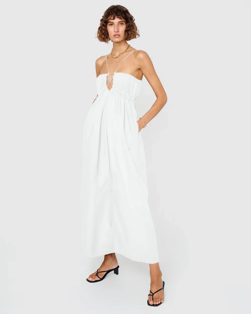 Suboo Rosanna Strappy Maxi Dress White Size M / AU 10 - Image 1