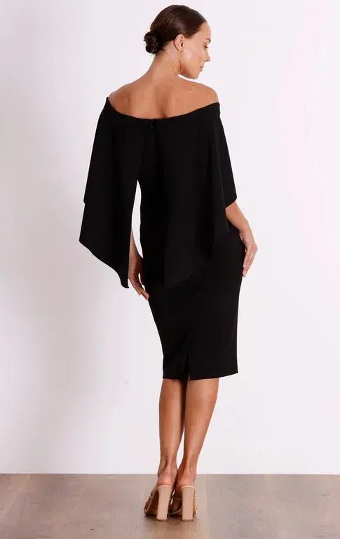 Pasduchas Composure Midi Dress Black Size AU 16 - Image 3