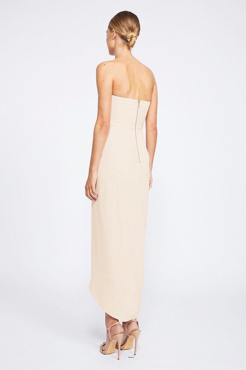 Shona Joy Nude Core 'U' Bustier Draped Dress Ballet for rent on The Volte - main image