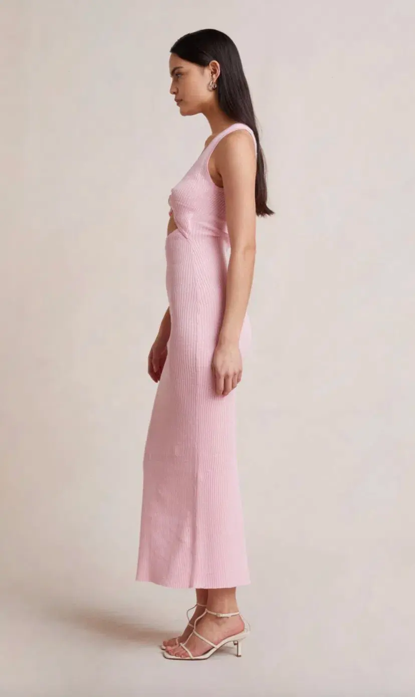BEC & BRIDGE CANDY PINK RIVIERA MIDI DRESS - SIZE 10 AU/6 US (RRP $260) for rent on The Volte - main image