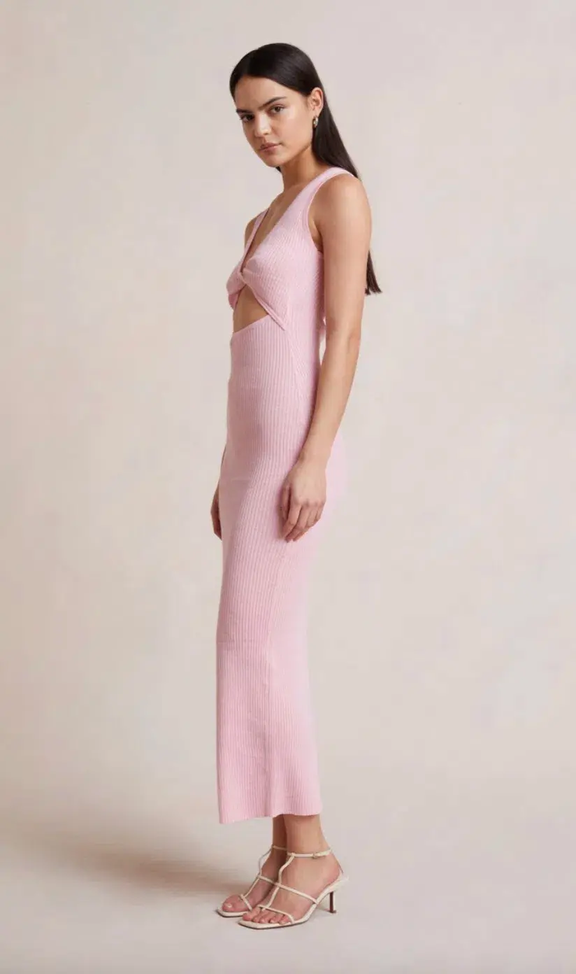 Bec & Bridge Candy Pink Riviera Midi Dress Pink Size 8 / AU 12 - Image 3