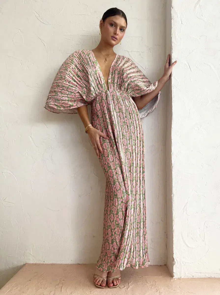 SONYA MODA GIANNA FOREVER DRESS FLORAL SIZE M/AU 10 - Image 9