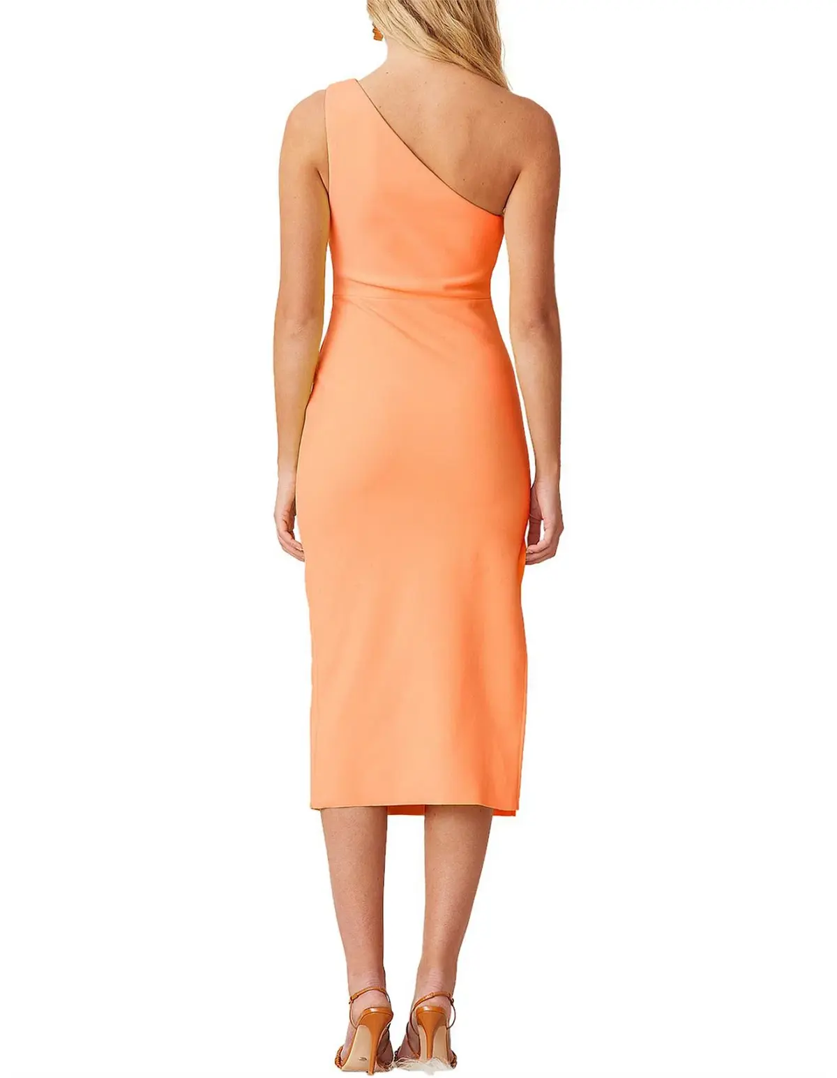 Bec & Bridge Clover Asymmetric Sleeveless Midi Dress Tangerine Size 10  - Image 2