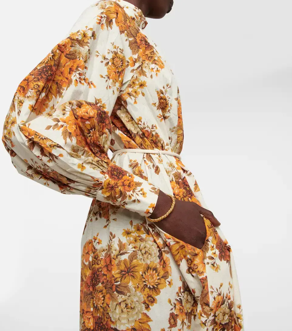 Alemais Derby Shirt Dress Floral Size 6 - Image 6