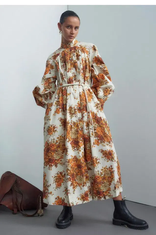 Alemais Derby Shirt Dress Floral Size 6 - Image 1