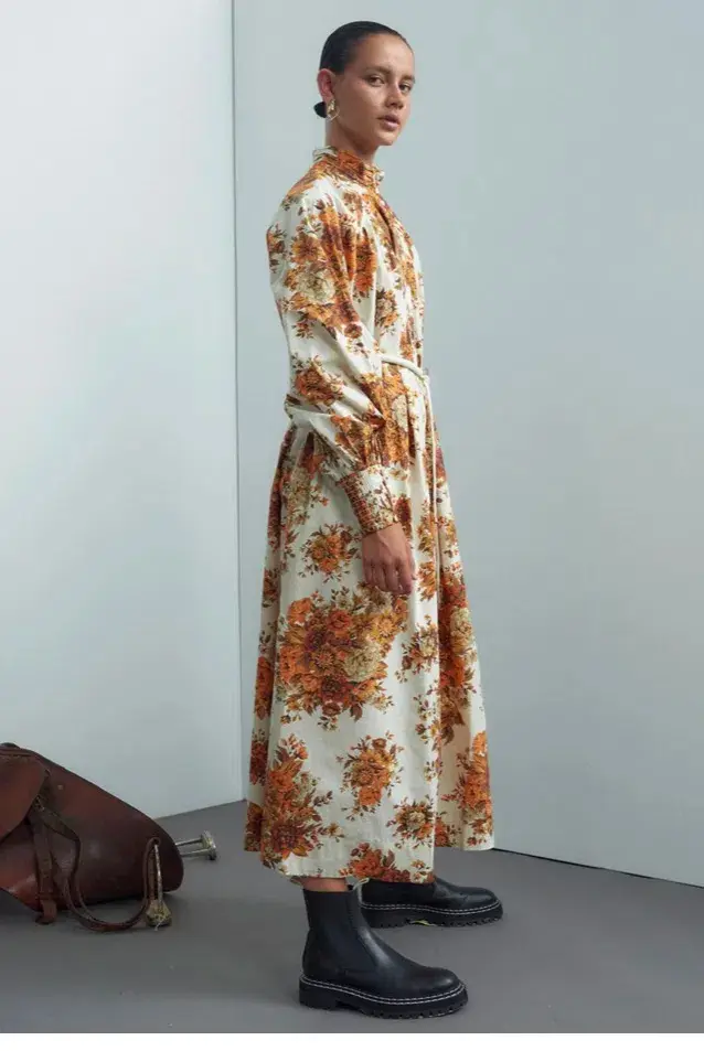 Alemais Derby Shirt Dress Floral Size 6 - Image 2