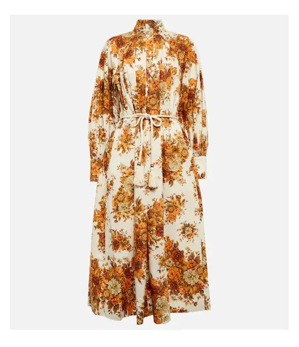 Alemais Derby Shirt Dress Floral Size 6 - Image 4