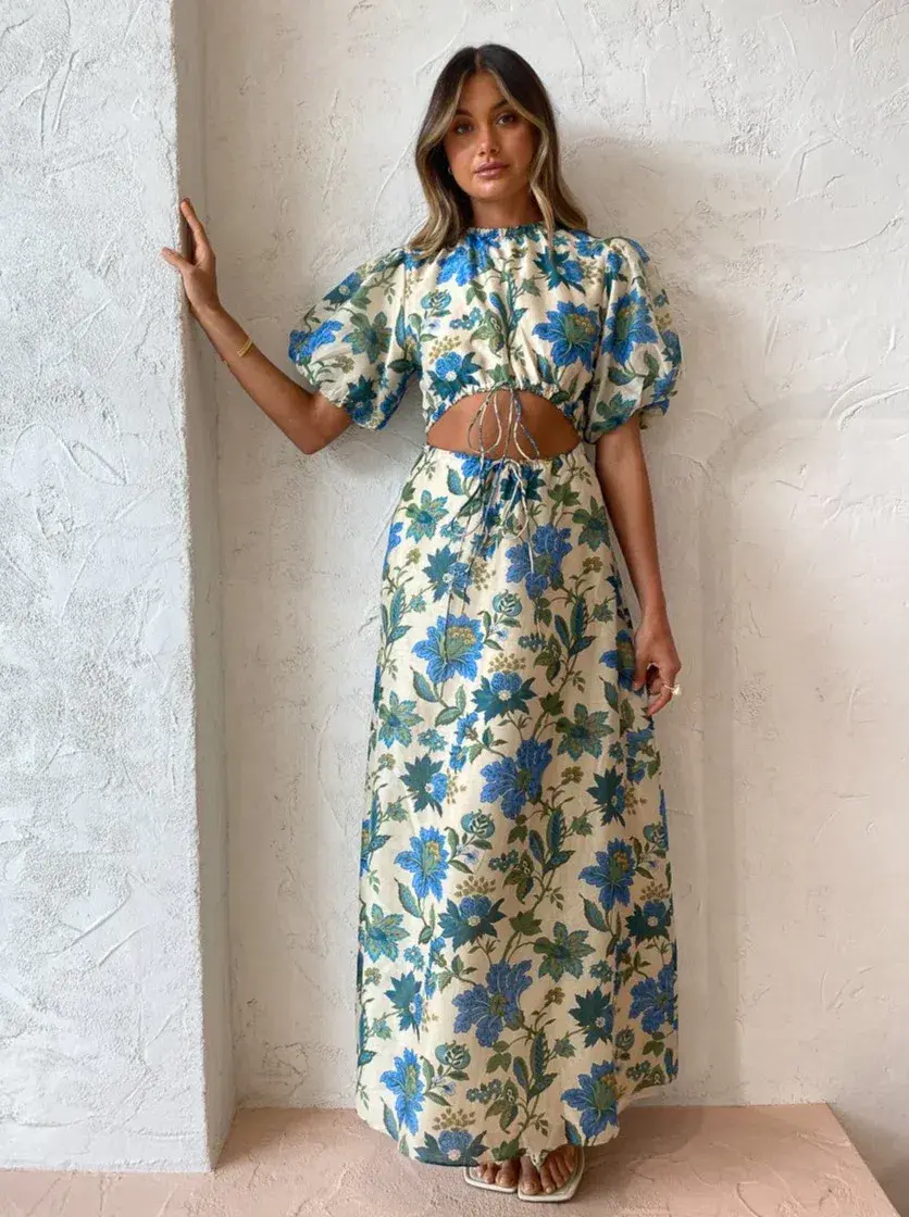Sir the Label Celia Puff Sleeve Dress in Marguerite Print Size 0/AU 6 - Image 2
