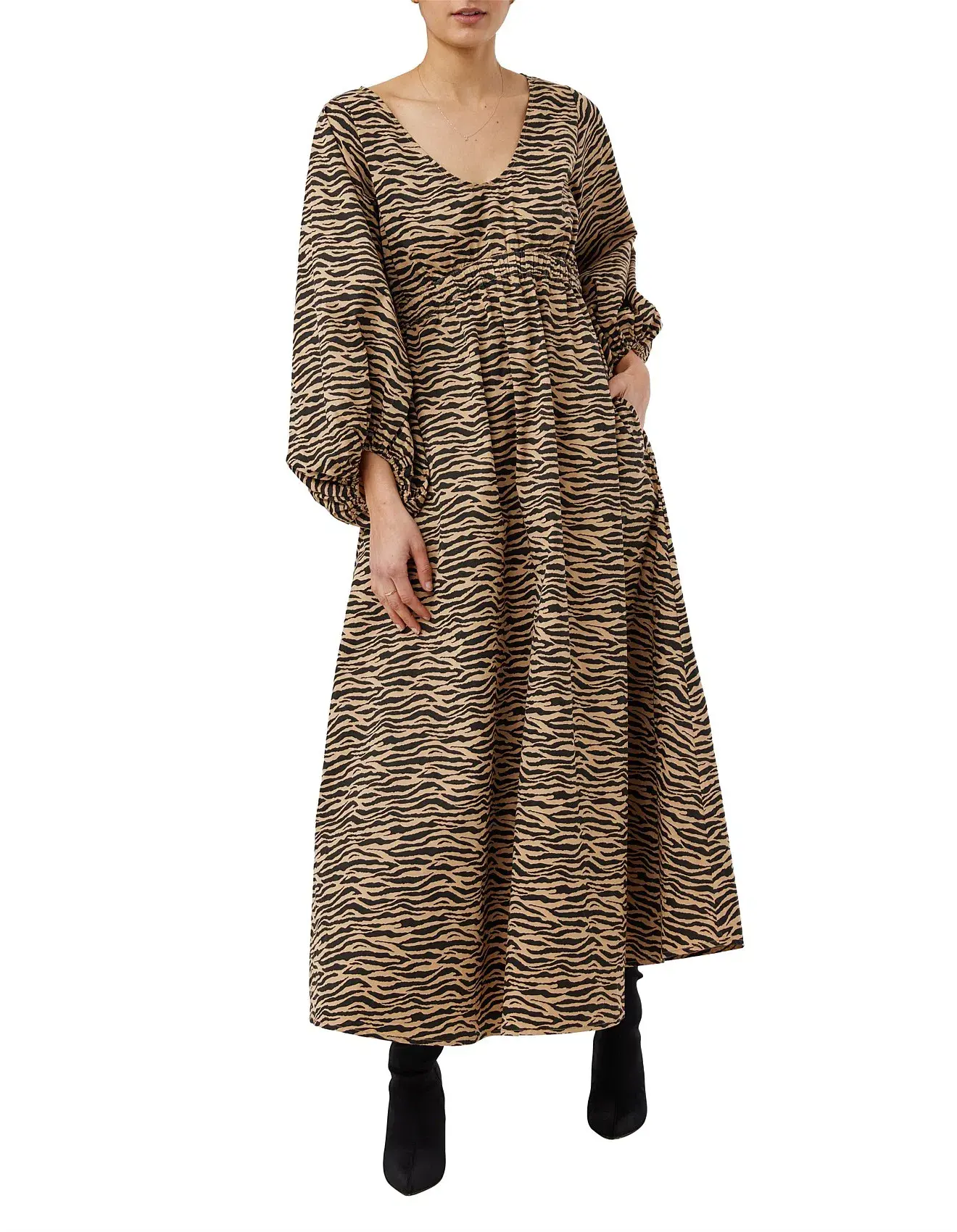 Kinney Paola Dress Brown Size AU 6 - Image 1