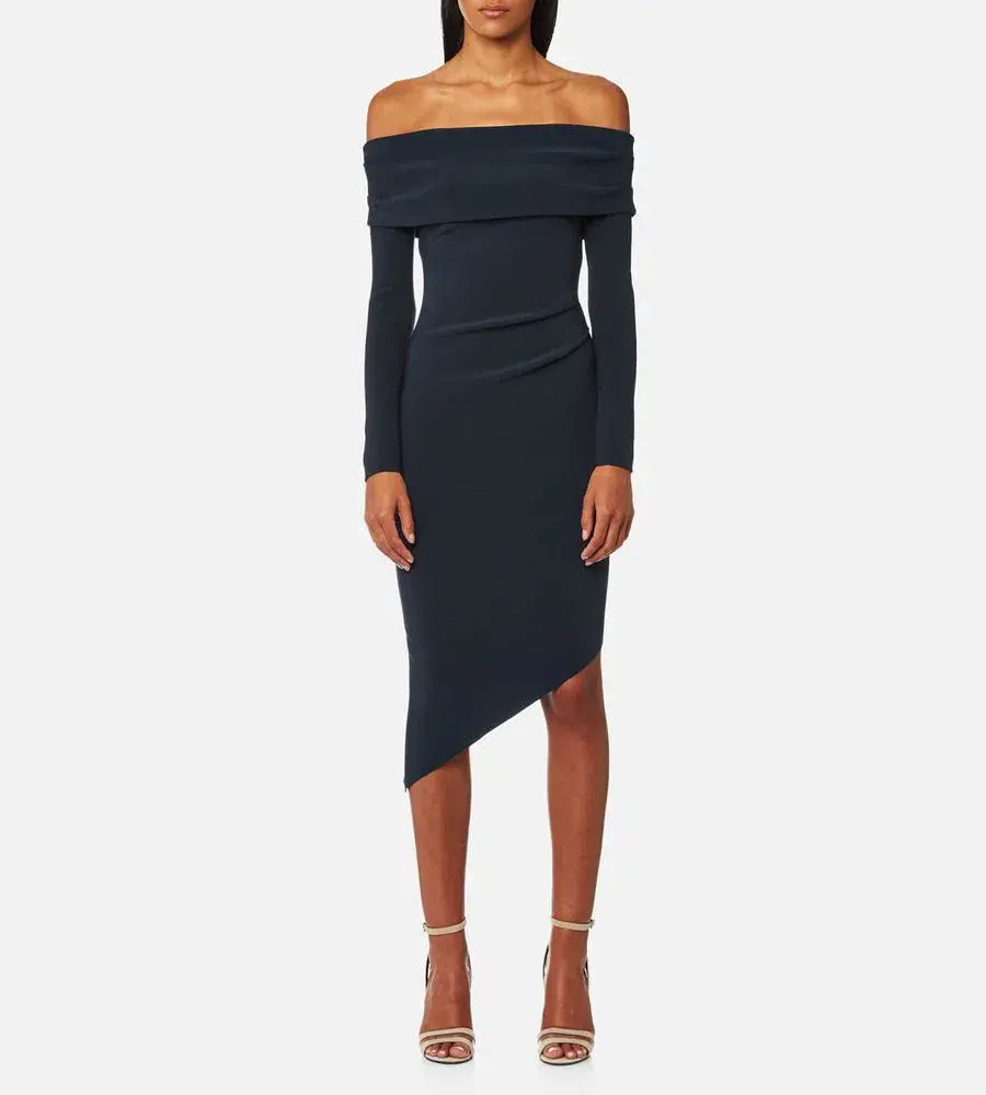 Bec & Bridge Florence Long Sleeve Navy Dress Size 8 - Image 1